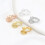 Packung mit 10 eleganten Perlenhaltern in U-Form,-Roségold 8