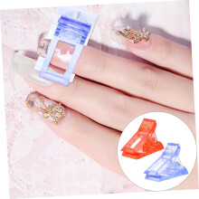 12 stuks nageltipclips, nageltipmalclips voor semi-uitgeharde gelnagels, gemakkelijk bij te knippen en aan te passen.
