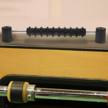 2 stuks draagbare tafelvoetbalscoretellers van zwart plastic.