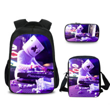 Sac Marshmello, Sacoche d'ordinateur DJ, Sac pour garçons et filles, Impression 3D, Personnages de jeux vidéo, Sac de voyage