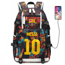 Sac à dos Soccer Star, sac à dos étudiant grande capacité, sac d'entraînement de football avec port USB