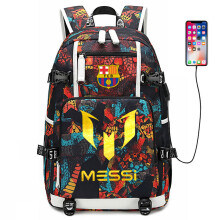 Sac à dos Soccer Star, sac à dos étudiant grande capacité, sac d'entraînement de football avec port USB