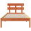 VidaXL vidaXL Bed Frame with Headboard Brown 80 x 200 cm Solid Pine wood 3