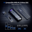 2280 M.2 NVMe SSD-Gehäuse Cyber Design Explorer Edition Silber 4