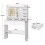 ALFORDSON Scrivania per Trucco Specchio a LED Camera da Letto Comò per Donna 9