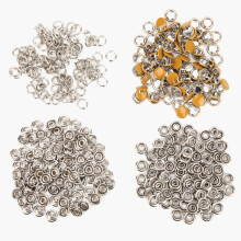 Boutons-pression en acier inoxydable, robustes, de qualité marine, résistants à la rouille, en laiton, pour surfaces creuses et pleines,