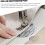 2Pcs Rolled Hem Sewing Foot Adjustable Zipper Guide Hem Foot 2