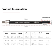 Fahrrad-Steckachsenadapter 160-178 mm, einfach zu montierende Teile P1.0
