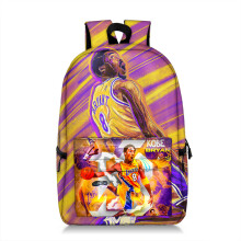 NBA-sterrenrugzak, schooltas, laptoptas, reistas, lichtgewicht rugzak, geschikt voor jongens en meisjes in de tienerleeftijd.