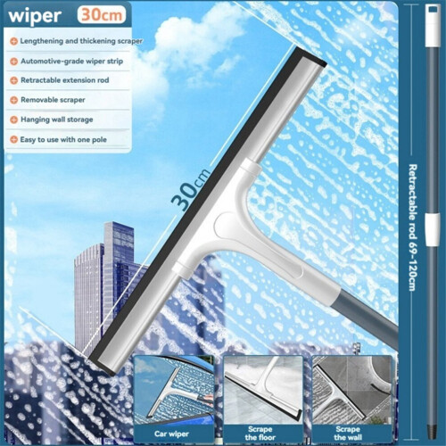 Telescopic shower brush and window cleaner 2