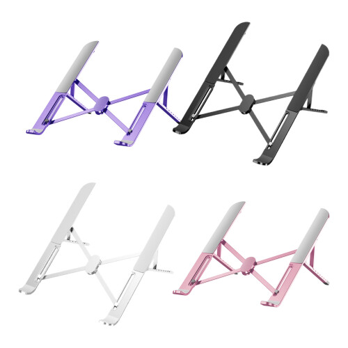 Multiple Angle Laptop Stand With Alloys Construction And-Purple 1