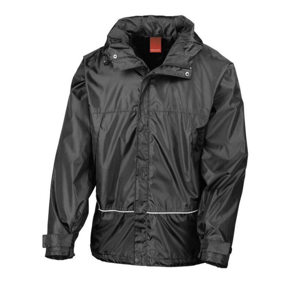 Result (S, Black) Unisex Adult Team Ripstop Waterproof Jacket