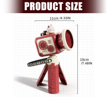 Mini USB Table Fan With Flexible Stand 3 Speeds Quiet-Red