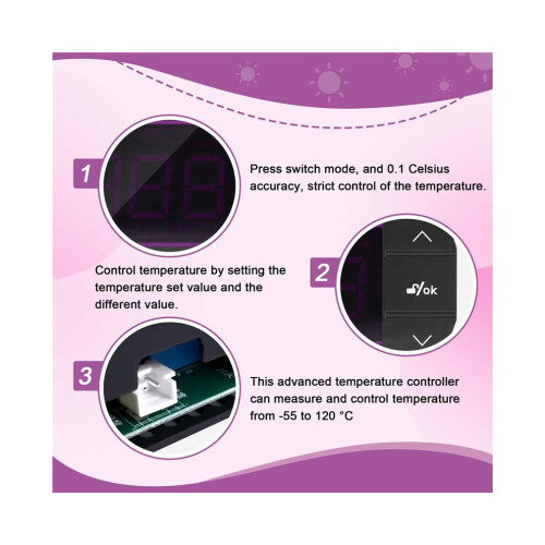 STC-3000 110V-220V 30A Push Digital Temperature Controller Thermostat with Sensor Control Tool 2