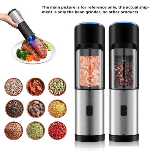 1 Set Automatic Spice Mill, Battery Operated, Adjustable Coarseness 1