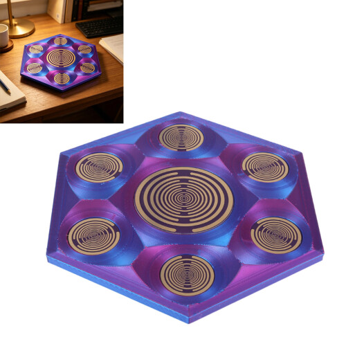 Decorative Electromagnetic Oscillator With Symmetrical Gold 1