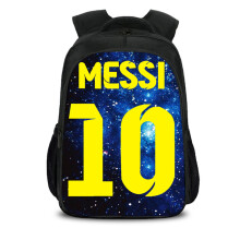Voetbalster studentenrugzak, Messi 10 laptoprugzak voor mannen en vrouwen, schooltas, 3D-geprint, reistas