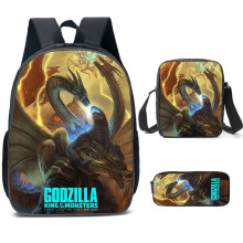 Godzilla-tassen, schoudertassen, schoolrugzakken voor jongens en meisjes, 3D-printen, gamepersonages, reistassen