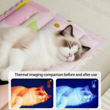 Tapis rafraîchissant pour grands chats, chiots,-Vert XXL