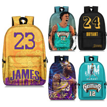 Rugzak voor studenten met basketbalsterprint, ruime rugzak, multifunctionele rugzak, reisrugzak, unisex
