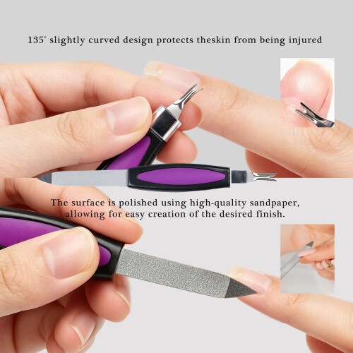 Travel Friendly Manicure Set Includes All Essential-06color