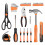 39 Piece Tool Set Universal Home  Kit with Plastic Tool Box Storage Box Orange 3