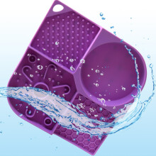 Tapis de Puzzle alimentaire en Silicone Ă gamelle pour-Violet