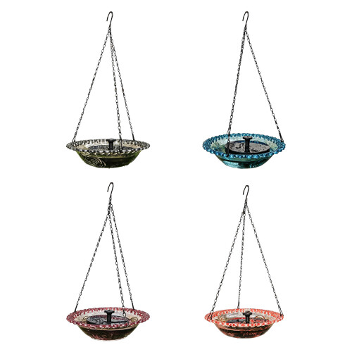 Solar-Brunnen, Vogelbad, Solarstrom-Brunnen, Vogelbad,-Rot 2