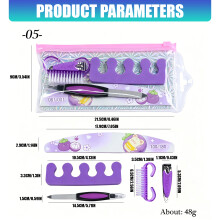 Professional Nail Grooming Kit Stainless Steel Portable-02color