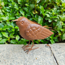 Statue d'oiseau en fer, 4 pièces, décoration de jardin en