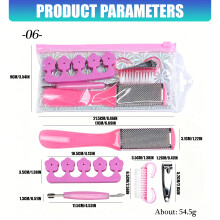 Nail Grooming Kit With Stainless Steel Tools For-03color