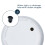 LIVIVO Plastic Plant Pot with Wave Design 18cm White 5