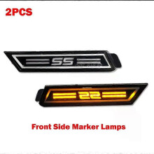 (Front ss Amber 2pc)Applies to Front & Rear Sidemarker Lamp For 2010-2015 Chevy Camaro Side Marker