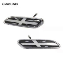 (Clean lens)Applies to For BMW MINI COOPER R60 R61 Dynamic scroll flashing Union Jack logo logo LED