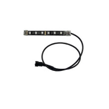 (10Cm-6 Lights)10Cm 6 Lamp Bead Atmosphere Lamp With Black Plate 5050Rgb Glue-Filled Waterproof Automobile