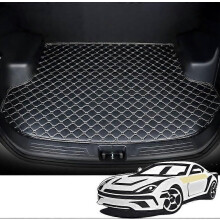 Kompatible BeautifulCar Kofferraummatten für BMW 1er 4-Türer E82 2007-2011, Kofferraumwanne aus Leder