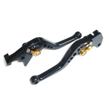 Suzuki GSX-8R 2024 KURZES SCHWARZES BREMS- UND KUPPLUNGSHEBELSET FÜR STRASSE, RENNSTRECKE UND RENNBAHN