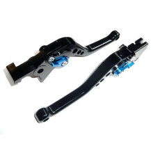 SUZUKI DL650 2011-2021 KURZE SCHWARZE BREMS- UND KUPPLUNGSHEBEL FÜR STRASSE UND RENNSTRECKE