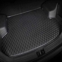 Schwarze, kompatible BeautifulCar-Kofferraumwanne aus Leder für BMW 1er F40 (2020–2025), Kofferraumwanne
