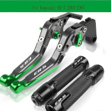 Für Kawasaki ER-5 Motorrad: Verstellbarer Vorderradbrems-/Kupplungshebel + Lenker