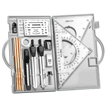 Geometry Compass Set - 16-Piece Math Tool Kit with Storage Box for Artists, Students, and Teachers
