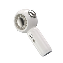 Outdoor Portable Handheld Quiet Fan Rechargeable Powerful-White