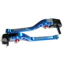 SUZUKI GSXR750 2006-2021 LANGE BLAUE BREMS- UND KUPPLUNGSHEBEL FÜR STRASSE, RENNSTRECKE TS395