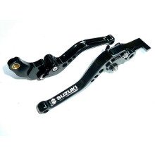 SUZUKI GS500 1989-2008 KURZE SCHWARZE BREMS- UND KUPPLUNGSHEBEL ROAD TS325