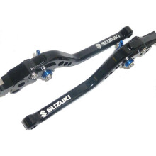 SUZUKI DL1000 / V-STROM 2002-2020 LONG BLACK BRAKE & CLUTCH LEVERS SET ROAD S7ZF