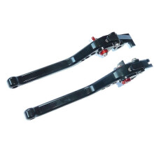 KAWASAKI ZZR60 2005 - 2009 LANGE SCHWARZE BREMS- UND KUPPLUNGSHEBELSET RENNSTRECKE R13A6