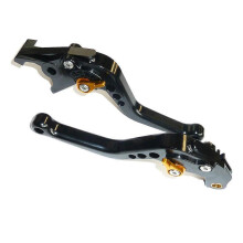 SUZUKI 600 650 250 BANDIT KURZE SCHWARZE BREMS- UND KUPPLUNGSHEBEL ROAD RACE R15D3