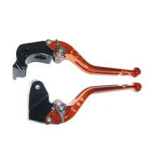 KAWASAKI ZX6R 636 2007-18 LONG ORANGE BRAKE & CLUTCH LEVERS SET RACE ROAD TS163
