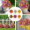 Artificial Morning Glory Flower Stake Simulation-Mixed colors 3