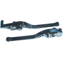 YAMAHA MT-10 2015-2021 LANGE SCHWARZE BREMS- UND KUPPLUNGSHEBELSET RENNSTRECKE STRASSE R12B2